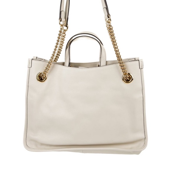 Gucci Cream Shoulder Bag with Gold Accents - Picture 2 of 5